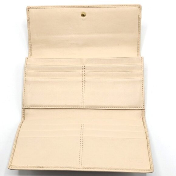 Coach Soho Tri-Fold Wallet Creamy White Leather - Picture 4 of 4